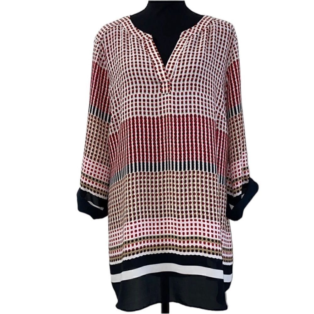 Renuar Floral Print Top(Size XL)